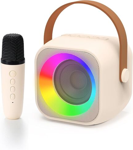 Karaoke Machine for Kids, Toys for 3-12 Years Old Girls Gifts, Kids Karaoke Microphone Machine Toy, Best Fun Christmas Birthday Gifts for 5 6 7 8 9 10 11 Years Teens Girl Boys Pink in Saudi Arabia