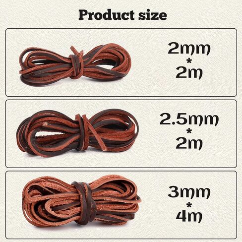 Black Cowhide Leather Lacing Cord, 2MM, 2.5MM, 3MM, Leather Cord String Rope Thread for Necklace Jewelry Bracelet Braiding Beading DIY Shoe Lace Sheaths Leather Working Crafts in Saudi Arabia