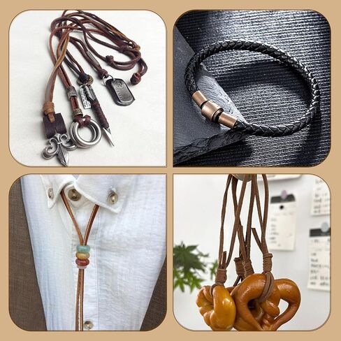 Black Cowhide Leather Lacing Cord, 2MM, 2.5MM, 3MM, Leather Cord String Rope Thread for Necklace Jewelry Bracelet Braiding Beading DIY Shoe Lace Sheaths Leather Working Crafts in Saudi Arabia