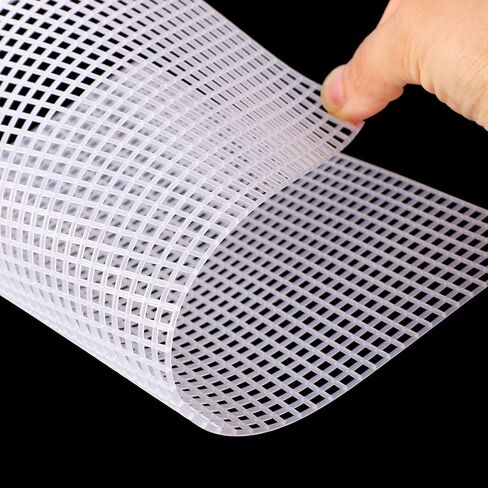 6pcs Plastic Mesh Canvas Sheets, 11.02x9.06in 5CT Plastic Mesh Canvas Plastic Mesh Canvas Sheets for Embroidery Plastic Mesh Screen for DIY Crochet Crafts(Transparent) in Saudi Arabia