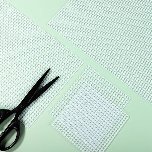 6pcs Plastic Mesh Canvas Sheets, 11.02x9.06in 5CT Plastic Mesh Canvas Plastic Mesh Canvas Sheets for Embroidery Plastic Mesh Screen for DIY Crochet Crafts(Transparent) in Saudi Arabia