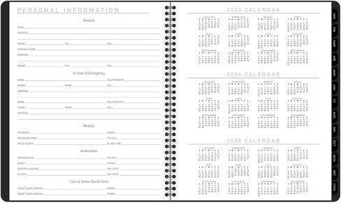 AT-A-GLANCE 2025 Planner, Monthly, 9" x 11", Large, Contemporary Lite, Black (7026XL0525) in Saudi Arabia