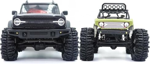 عجلات وإطارات نحاسية 1.0 من HOBBYSOUL RC، بطول 64 مم 1.0 إطارات طينية وإطارات ثقيلة 1.0 عجلات قابلة للتعديل لزاحف RC الصغير 1/18 TRX4M 1/24 SCX24 in Kuwait