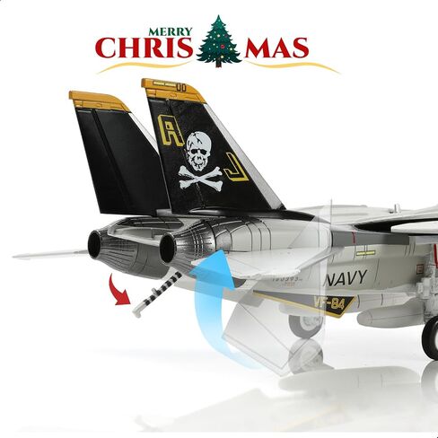 البحرية الأمريكية F-14 Tomcat 1/72 سبيكة نموذج VF-84 جولي روجرز مقاتلة دييكاست طائرة معدنية العسكرية دمية لعرض الملابس جمع أو هدية in Kuwait