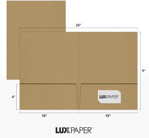 مجلدات العروض التقديمية من LUXPaper مقاس 9 × 12 بوصة | جيبين | منتصف الليل الأسود | 100 رطل. الغلاف | 10 الكمية in Saudi Arabia