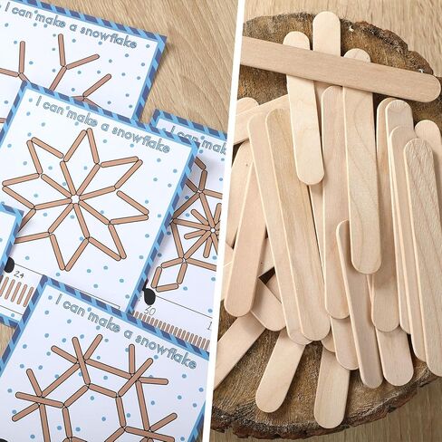 36 مجموعة من أدوات حرفة الشتاء، حرفة ندفة الثلج، حرفة عيد الميلاد، حرفة ندفة الثلج، اصنع بنفسك بطاقات البطريق الخشبية الخاصة بالمشروعات الفنية المنزلية في الشتاء، مستلزمات التعليم in Kuwait