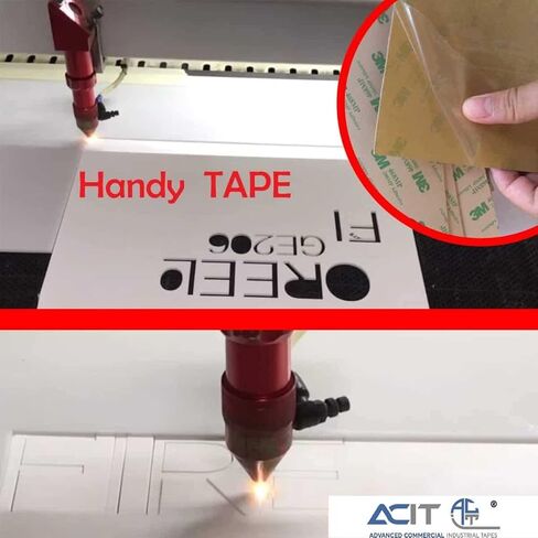 ACIT - 3M 468 MP Adhesive Transfer Tape, 5 Sheets (8'' x 8'') in Saudi Arabia