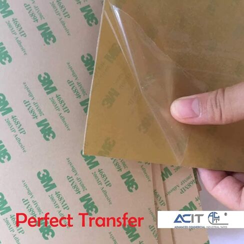 ACIT - 3M 468 MP Adhesive Transfer Tape, 5 Sheets (8'' x 8'') in Saudi Arabia