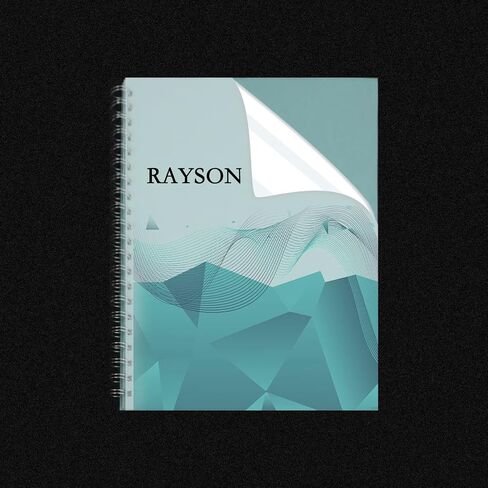 غطاء بلاستيكي غير لامع من Rayson PP، غطاء بلوري مثقوب مسبقًا، 34 فتحة مربعة، A4 غطاء ربط 8.27 × 11.75 بوصة - 50/عبوة in Kuwait
