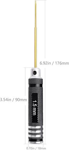 HobbyPark RC Hex Driver Set 1.5mm 2.0mm 2.5mm 3.0mm 4pcs Hex Allen Screwdriver Kit, Screw Tray, Hex Wrench Tool Kit for Multi-Axis FPV Racing Drone RC Quadcopter Helicopter Car Models in Kuwait