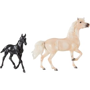 Breyer Horses Traditional Series Encore & Tor | 2 Horse Set | Horse Toy Model | 1:9 Scale | Model 1840, White