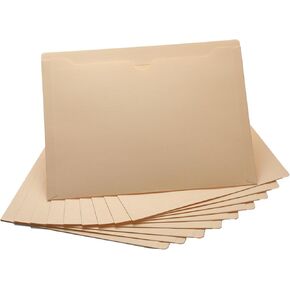 Manila File Jackets, 2 Inch Expansion, Letter Size, Reinforced Straight-Cut Tab, 6 Pack