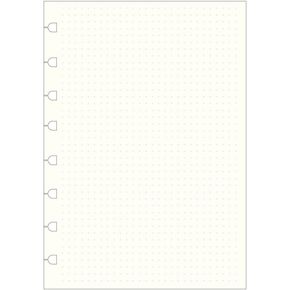 Filofax Notebooks A5 Dotted Journal Refill, Moveable, 8.25 X 5.75, 32 Cream Sheets Fits Refillable A5 Journals (B152016U)