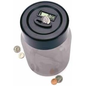 E & B Giftware Digital Coin-Counting Money Jar