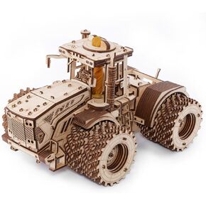 KIROVETS K-7M Three-Dimensional Mechanical Tractor-Puzzle for Adults and Teenagers-Collection Without Glue-596 Details, Colour Nature