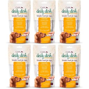 Caru Daily Dish Smoothie Lickable Treat Dog - Chicken - Pack of 6