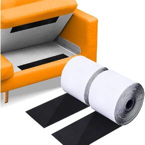 4.3 Inch x 20 Feet Heavy Duty Strips for Couch Cushions, Hook and Loop Tape with Adhesive, After use Anti Non Slip, Keep Couch Cushions from Sliding, 1 PCS