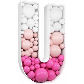 3FT Tall Mosaic Balloon Frame Letters Big Marquee Light Up Letters DIY Kit for Birthday Party Wedding Backdrop Decor Letter A Pre-Cut Foam Board