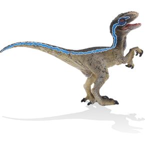 Gemini&Genius Velociraptor Dinosaur Toy for Kids, Raptor Dinosaur with Moveable Jaw and Hands, Realistic and Funny Dino Gift, Display, Collection and Play for Kids