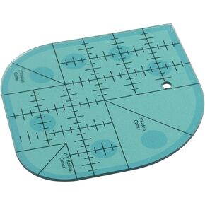 Acrylic Sewing Curved Corner Cutter Ruler Sewing Patchwork Template DIY Supplies, Easy to Bind with 2.5cm‑1.2cm, 5cm, 7.6cm Radius for Rounded Corners on Carpets, Placemats