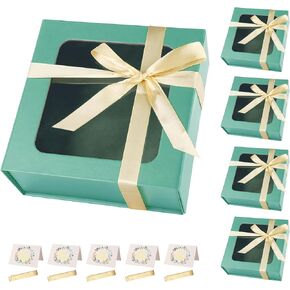 Purple Gift Boxes with Window,7.5"x7.5"x3.1" Bridesmaid Boxes for Gift Giving,Birthday Gift Boxes with Magnetic,Closure Lid Gift Boxes for Presents,Cute Boxes,Luxury for Gift Packaging,Gift Boxes for Wrapping Gifts