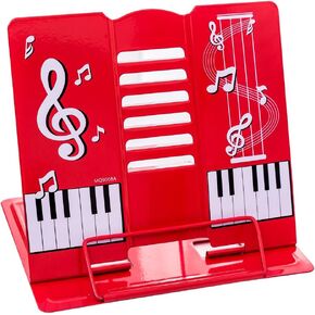 Book Stand 68 Angle Adjustable and Portable Reading Stand Tablet/Cookbook/Textbook/Sheet Music/Tablature/Painting/Book Stand Document Holder - White