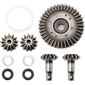 RC Metal Differential Gear Diff Gear Assembly Set Upgraded Parts Compatible with 1:10 Short Course Truck Car Traxxas Slash 4X4 / Stampede 4X4 / Rustle 4X4 / Huanqi 727 Upgraded Parts