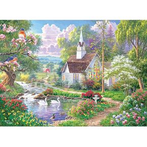 RoseArt - Abraham Hunter - Over The River- 1000 Piece Adult Jigsaw Puzzle