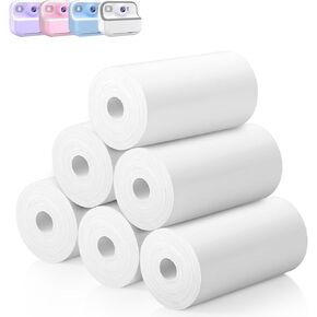 Kids Instant Camera Printer Paper, Kids Instant Print Camera, 57×25mm HD Printing Thermal Print Paper Set 6 Rolls