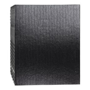 Blueline Rediform EcoLogix 100% Recycled NotePro Notebook, Black, 11 x 8.5, 200 Pages (A10200E.BLK) (Pack of 5)