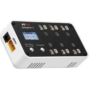 LiPo Battery Charger and Discharger with LCD Display Whoop Charger with PH2.0 and BT2.0 Connectors and for RC Battery,Drone Battery