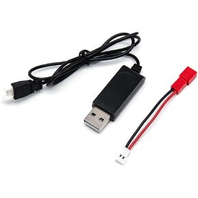 خط شحن توازن بطارية ليثيوم 3.7 فولت USB إلى موصل XH2.54 وخط تحويل XH2.54 إلى JST لأجزاء الطائرة بدون طيار RC Quadcopter FPV