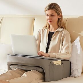Lap Desk, Reading Pillow, Laptop Pillow for Lap, Book Pillow for Reading in Bed, Arm Rest for Couch, Lap Pillow, Arm Pillows for Adults, Gaming Pillow for Lap