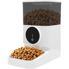وحدة تغذية أوتوماتيكية للكلاب للقطط بسعة 4.5 لتر، تحكم في الأجزاء قابل للبرمجة، مصدر طاقة مزدوج، سهل التنظيف، تصميم مضاد للازدحام، موزع طعام الحيوانات الأليفة in Kuwait