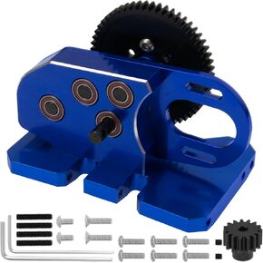 ShareGoo Aluminum 2Low Gearbox Middle Transmission w/Overdrive Gear for LCG Chassis Compatible with Axial SCX10 II III 90046 Capra TRX4 1/10 RC Crawler (Black) in Saudi Arabia