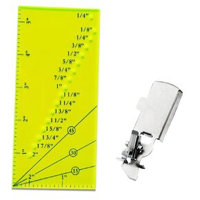 YICBOR Seam Allowance Ruler with Magnetic Seam Guide for Sewing Machine