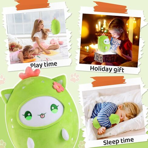 12" Cute Plush Pillow Stuffed Animal, Soft Kawaii Plushie Gift for Kids (Strawberry Cat) in Saudi Arabia