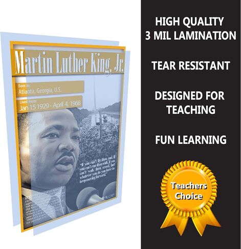 Black History Posters 12 pack school charts Glossy Paper (12.5x18) Young N Refined in Kuwait