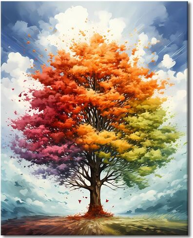 TUMOVO Paint by Number for Adults Flowers and Plants Paint Number Kits Floral Adults' Paint-by-Number Kits Color Paint by Number DIY Paint by Numbers Craft Kits for Adults, 16x20 Inch in Saudi Arabia