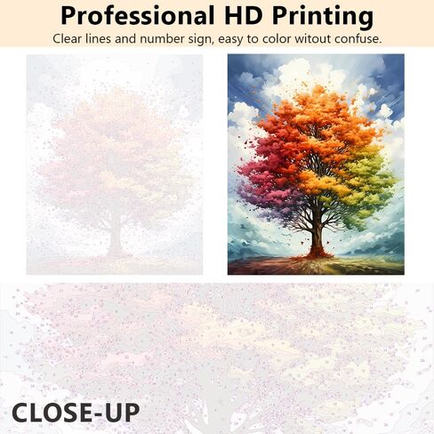 TUMOVO Paint by Number for Adults Flowers and Plants Paint Number Kits Floral Adults' Paint-by-Number Kits Color Paint by Number DIY Paint by Numbers Craft Kits for Adults, 16x20 Inch in Saudi Arabia