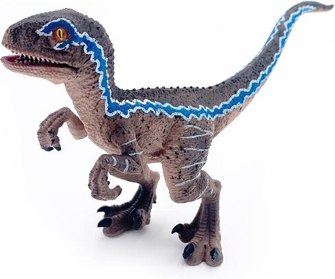 Gemini&Genius Velociraptor Dinosaur Toy for Kids, Raptor Dinosaur with Moveable Jaw and Hands, Realistic and Funny Dino Gift, Display, Collection and Play for Kids in Kuwait