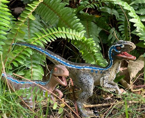 Gemini&Genius Velociraptor Dinosaur Toy for Kids, Raptor Dinosaur with Moveable Jaw and Hands, Realistic and Funny Dino Gift, Display, Collection and Play for Kids in Kuwait