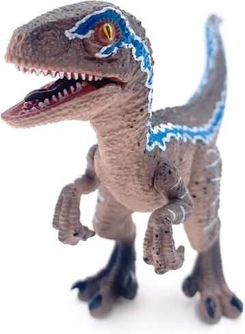 Gemini&Genius Velociraptor Dinosaur Toy for Kids, Raptor Dinosaur with Moveable Jaw and Hands, Realistic and Funny Dino Gift, Display, Collection and Play for Kids in Kuwait