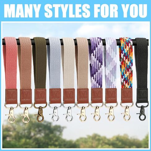 Keychain Wristlet, Stretchy Key Chain for Women Men, Soft Wrist Keychain Wrist Lanyard for Car Key Phone Wallet, Black in Saudi Arabia