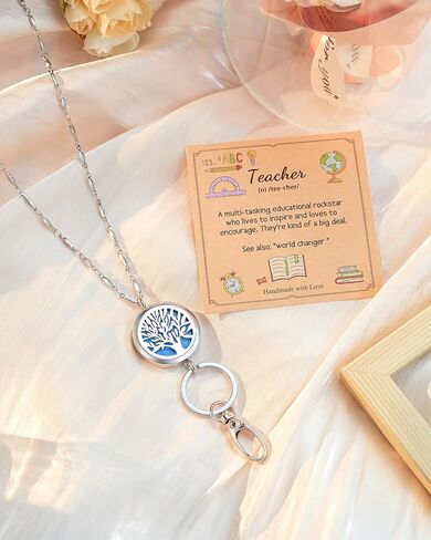 Shonyin Fashion Handmade Teacher Lanyard for ID Badges and Keys, DIY Back to Teacher Christmas Appreciation Gifts in Kuwait