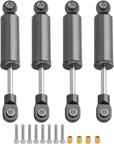 TRX4M 4PCS Built-in Spring Shocks Absorbers Damper for 1/18 RC Crawler TRX-4M Bronco Defender K10 Metal Upgrade Part (purple, 71mm) in Saudi Arabia