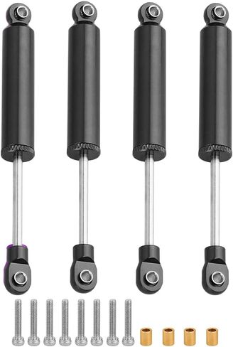 TRX4M 4PCS Built-in Spring Shocks Absorbers Damper for 1/18 RC Crawler TRX-4M Bronco Defender K10 Metal Upgrade Part (purple, 71mm) in Saudi Arabia