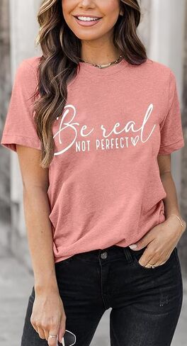 Graphic Tees for Women Be A Nice Human Letter Print Shirts Cute Love Heart Graphic Funny Summer Casual Short Sleeve Tops in Kuwait