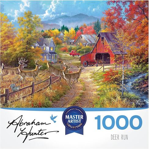 RoseArt - Abraham Hunter - Over The River- 1000 Piece Adult Jigsaw Puzzle in Kuwait
