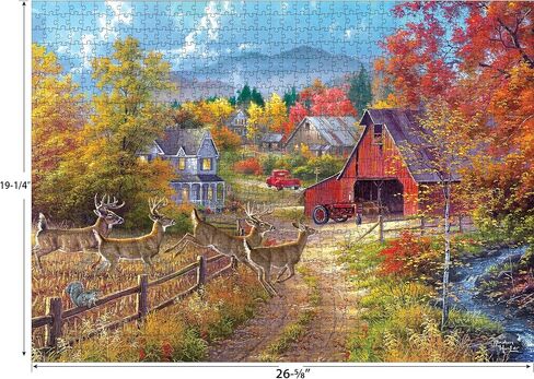 RoseArt - Abraham Hunter - Over The River- 1000 Piece Adult Jigsaw Puzzle in Kuwait